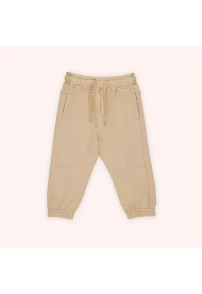 Pantaloni de trening cu elastic in talie - - Botanic Garden - Bej - pentru baieti - Bej