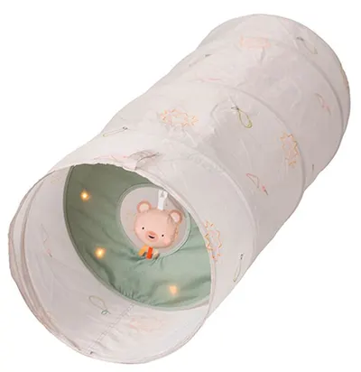 Jucărie interactivă Taf Toys - Tunel de joacă luminos, 45 х 120 cm