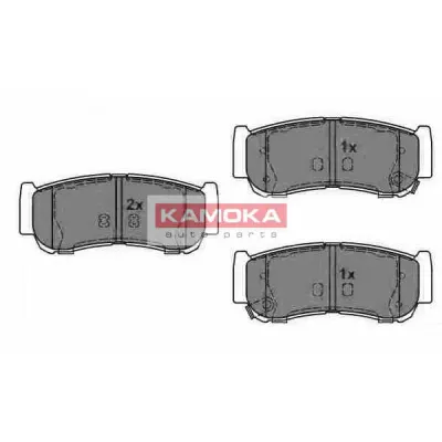 Set placute frana, frana disc KAMOKA JQ1013820