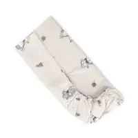 Cearceaf cu elastic pentru patut 98x65 cm din bumbac ranforce Beige Jungle