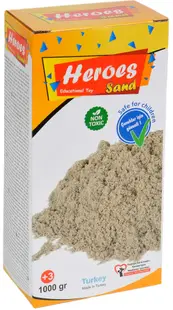 Nisip de joacă in cutie Heroes - Culoare naturala, 1000g