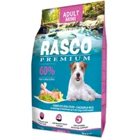 Hrana uscata pentru caini Rasco Premium Adult Mini, cu Pui si Orez 7 kg