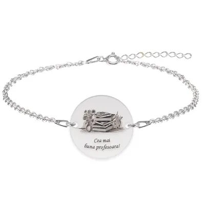 Doxa - Bratara personalizata profesoara din argint 925