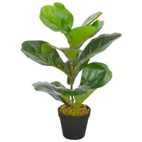 Gossi planta artificiala ficus cu ghiveci, verde, 45 cm