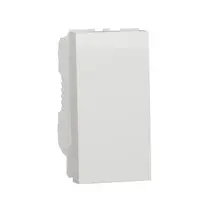 Intrerupator, New Unica, mecanism, 1-pole 1-way, 16AX, 1 module, screw terminals, netratat, IP4X, alb