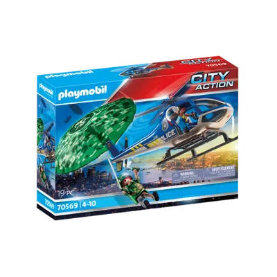 Elicopter de Politie si Parasutist