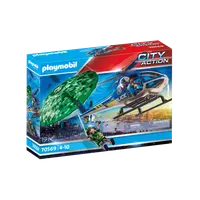 Elicopter de Politie si Parasutist