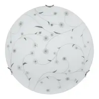 Plafoniera Flower Alb+Negru LED 18W 6400K
