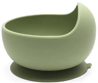 Bol din silicon cu vid Lorelli - Natural, Fresh Green