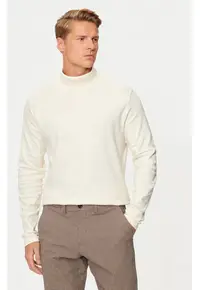 Bluza barbati - 304695414 - Bumbac - Bej - Bej