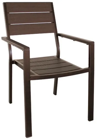 Scaun cu cotiere Horecano - maro