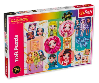 Puzzle Trefl din 200 de piese - Rainbow High