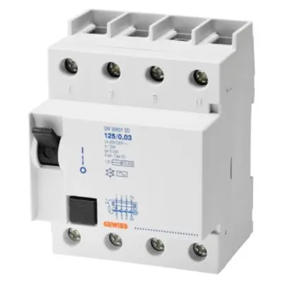 Intrerupator diferential - IDP - 4P 125A TYPE A INSTANTANEOUS Idn=0,5A - 4 module