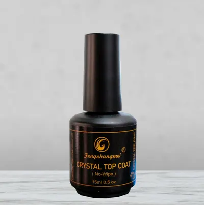 Crystal Top Coat FSM 15ml No-Wipe | Strălucire Durabilă și Protecție Premium | fsm-romania.ro