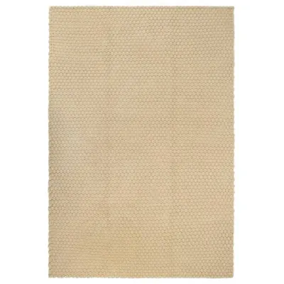 vidaXL Covor dreptunghiular, natural, 160x230 cm, bumbac