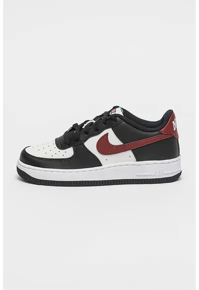 Pantofi sport din piele Air Force 1 - Alb/Visiniu/Negru