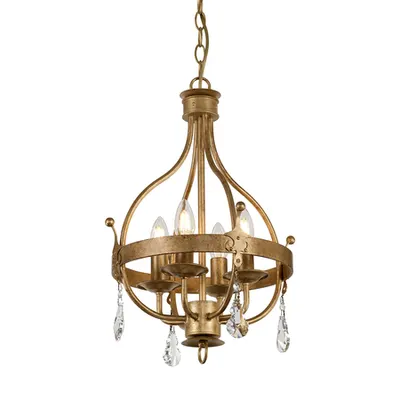 Lampa suspendata Windsor 4 Light Pendant – Gold Patina