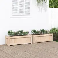 Gossi jardiniere de gradina, 2 buc., lemn masiv de pin