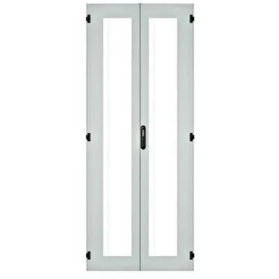 IS-1 split door glass 2-parts 80x200 RAL7035 lightgrey