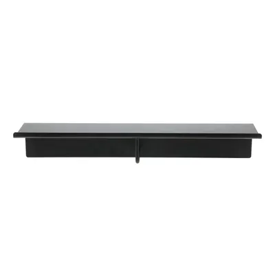 Cuier de perete negru cu raft din oțel 21,5 cm A-Coat – Zone