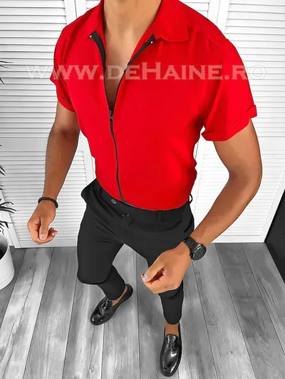 Camasa barbati casual rosie slim fit B8411 P19-1.3