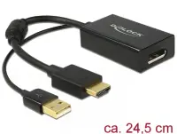 Adaptor HDMI la Displayport 1.2 4K Negru T-M, Delock 62667*