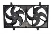 Ventilator radiator (cu carcasa) potrivit NISSAN ALMERA II, PRIMERA 1.5 1.6 1.8 01.00-10.08