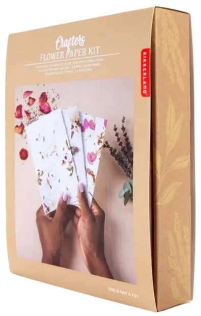 Set pentru fabricarea hârtiei Kikkerland - Flori uscate