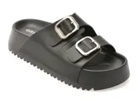 Papuci GRYXX negri, 337120, din piele naturala