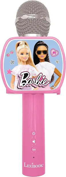 Microfon Lexibook - Barbie MIC240BB, wireless, roz