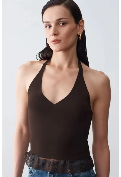 Bluza dama - Bluza fara maneci - eleganta - negru - captusita
