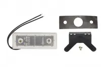 Lumini clarificare stanga dreapta, alb, LED, inaltime 44mm; latime 119mm; adancime 19,5mm, in relief, lungime cablu 220mm, cu cuier, 12 24V