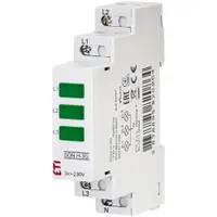 Lampa de semnalizare ETI, LED, verde, 230VAC, sina DIN Eti 002471556