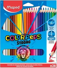 Creioane colorate Maped Color Peps - Strong, 24 culori