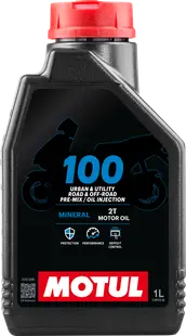 Ulei motor MOTUL 100 2T 1L pentru motociclete si scutere