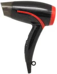Uscător de păr Rosberg - R51100H, 1400W, 2 viteze, roșu/negru