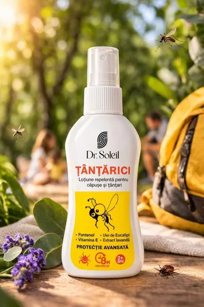 Lotiune repelenta pentru capuse si tantari Tantarici 100 ml Dr. Soleil