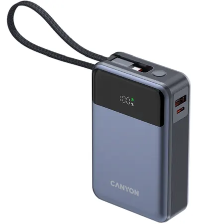 Baterie portabilă Canyon - OnPower 600, 20000 mAh, Dark Grey