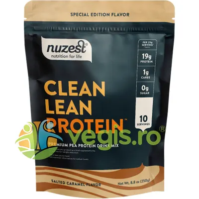 Proteina Vegetala cu Aroma de Caramel Sarat Clean Lean Protein 250g