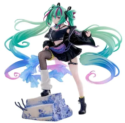 Statuetă Sega Animation: Hatsune Miku - Punk! Miku, 23 cm