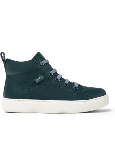 Pantofi sport inalti din piele Kiddo 8519 - Verde inchis