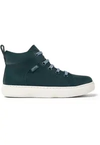 Pantofi sport inalti din piele Kiddo 8519 - Verde inchis