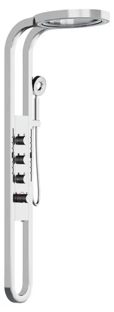 Panou hidromasaj Inter Ceramic - 3617C, crom