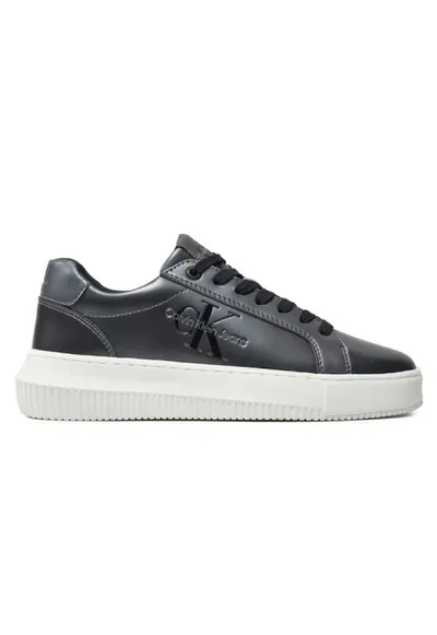 Pantofi sport pentru Femei - chunky cupsole laceuplth ml mtl - YW0YW01517-0GT - Negru - Negru