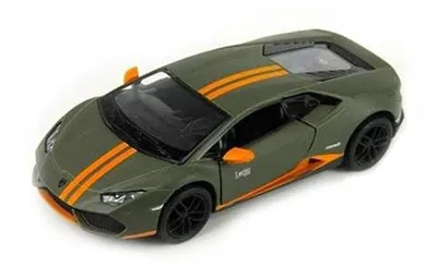 Mașină metalică Kinsmart - Lamborghini Huracan LP-610-4, 1:36, kaki