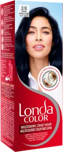 Vopsea de par permanenta 2/8 Blue Black, 110ml, Londa