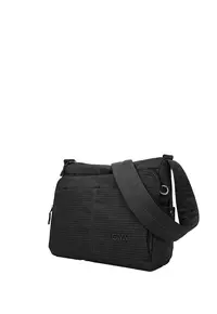 Geanta din textil cu bareta ajustabila de umar Novara Chic - Negru