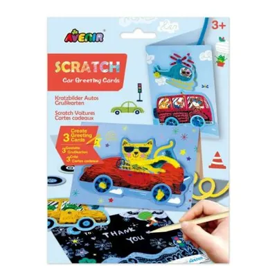 Set de razuit si realizat Felicitari - Masini