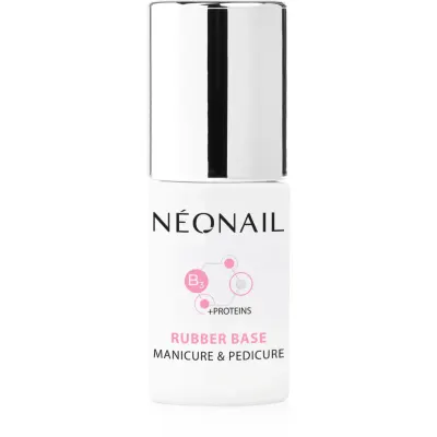 NEONAIL Manicure & Pedicure Rubber Base baza gel pentru unghii cu proteine 7,2 ml