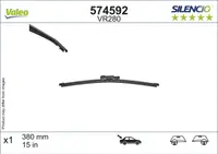 Lama stergator spate (1buc) Silencio 380mm potrivit LAND ROVER RANGE ROVER SPORT II 04.13-03.22